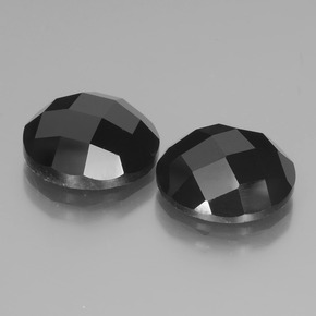12.64 ct natürliche Schwarz Spinell-Edelsteine, Rund Schliff, Lichtundurchlässig