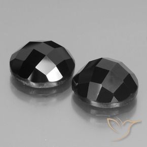 14.99 ct natürliche Schwarz Spinell-Edelsteine, Runden, Lichtundurchlässig