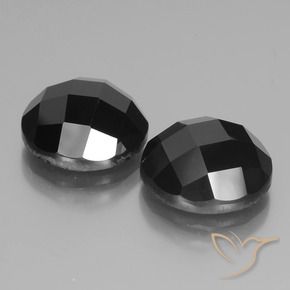 15.15 ct natürliche Schwarz Spinell-Edelsteine, Runden, Lichtundurchlässig