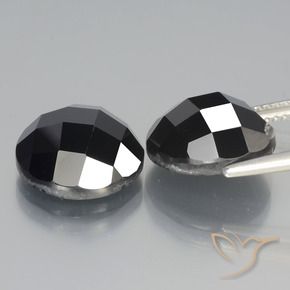 15.15 ct natürliche Schwarz Spinell-Edelsteine, Runden, Lichtundurchlässig