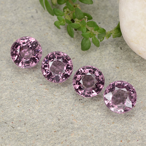 2,32 ct natürliche purpurfarbener Spinell-Edelsteine, Rundschliff, VVS-VS