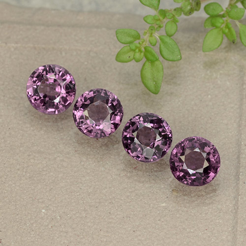 2,24 ct natürliche violetter Spinell-Edelsteine, Rundschliff, VVS-VS