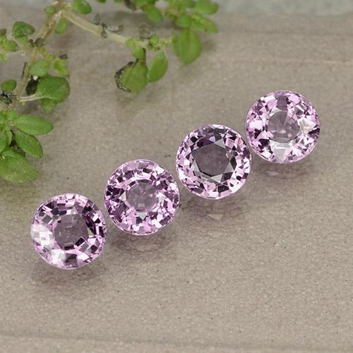 2,38 ct natürliche purpurfarbener Spinell-Edelsteine, Rundschliff, VVS-VS
