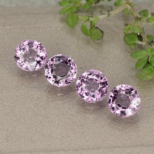 2,38 ct natürliche purpurfarbener Spinell-Edelsteine, Rundschliff, VVS-VS