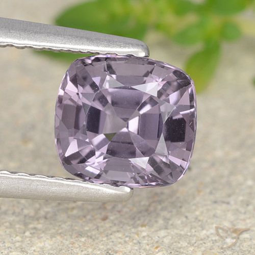 1.39ct Natürlicher gräulich-v Spinell, Kissen, VVS