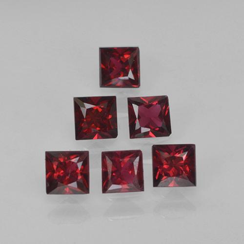 0,88 ct natürliche roter Spinell-Edelsteine, Quadrat, VVS-VS