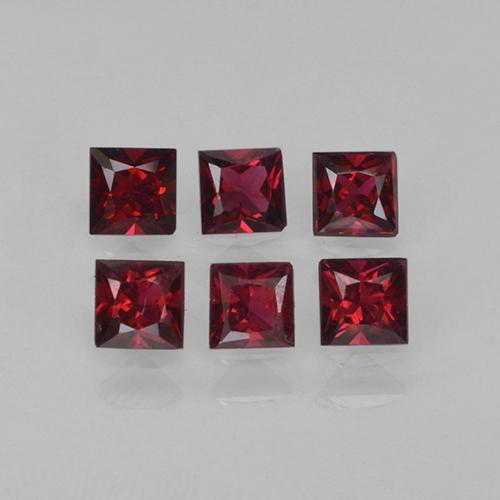 0,88 ct natürliche roter Spinell-Edelsteine, Quadrat, VVS-VS