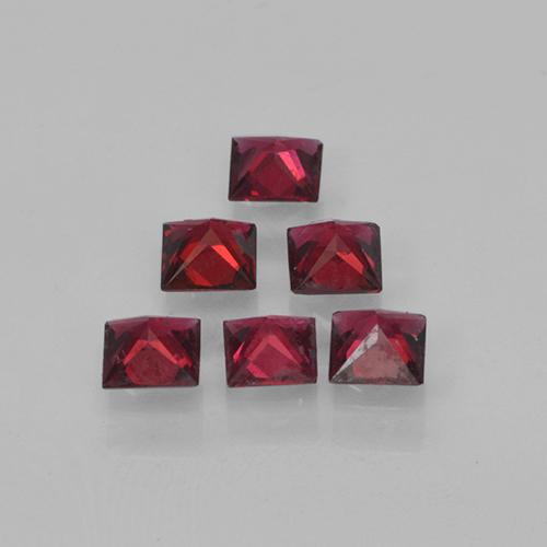 0,88 ct natürliche roter Spinell-Edelsteine, Quadrat, VVS-VS