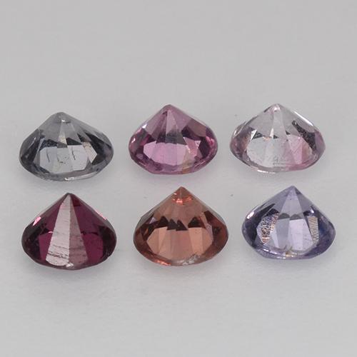 0,93 ct natürliche mehrfarbiger Spinell-Edelsteine, Rundschliff, VS