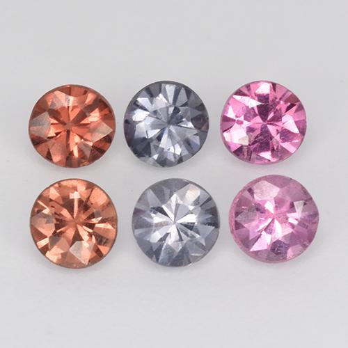 1,01 ct natürliche mehrfarbiger Spinell-Edelsteine, Rundschliff, VS