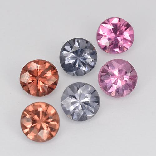 1,01 ct natürliche mehrfarbiger Spinell-Edelsteine, Rundschliff, VS