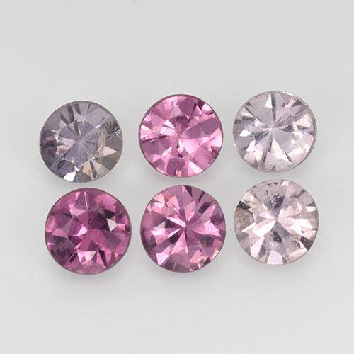 1,21 ct natürliche mehrfarbiger Spinell-Edelsteine, Rundschliff, VS