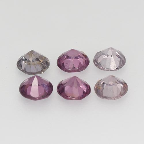 1,21 ct natürliche mehrfarbiger Spinell-Edelsteine, Rundschliff, VS