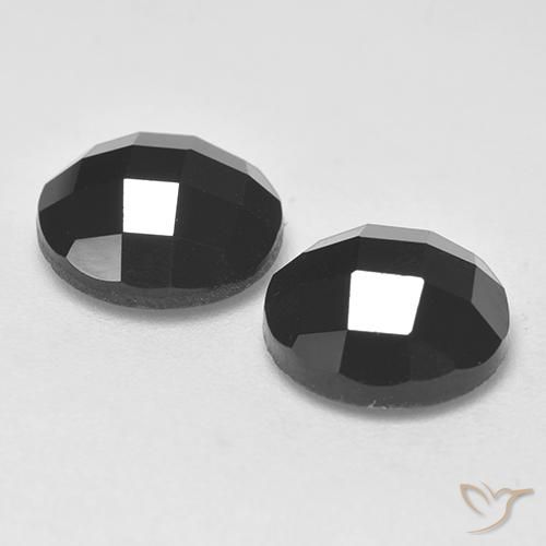 6.82 ct natürliche Schwarz Spinell-Edelsteine, Runden, Lichtundurchlässig