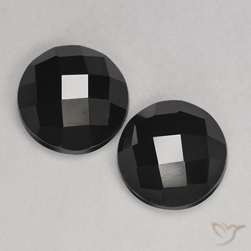 6.94ctw Natürlicher Schwarz Spinell, Runden, Lichtundurchlässig