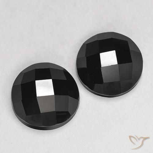 6.82 ct natürliche Schwarz Spinell-Edelsteine, Runden, Lichtundurchlässig