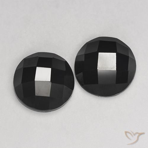 6.52 ct natürliche Schwarz Spinell-Edelsteine, Runden, Lichtundurchlässig