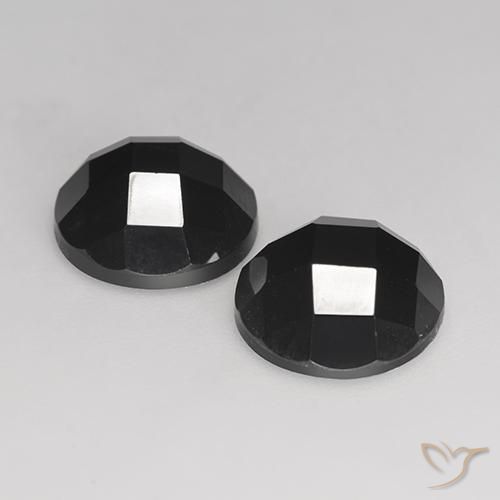 6.52 ct natürliche Schwarz Spinell-Edelsteine, Runden, Lichtundurchlässig
