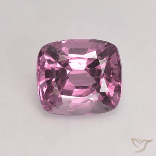 1.38ct Natürlicher Helles rötliches Lila Spinell, Kissen, VVS-VS