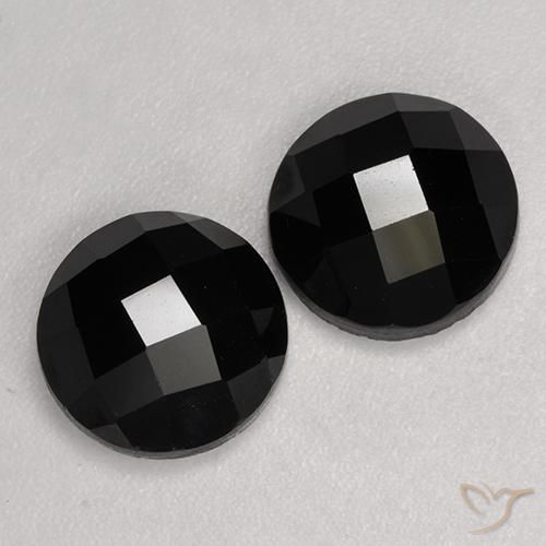 6.98 ct natürliche Schwarz Spinell-Edelsteine, Runden, Lichtundurchlässig