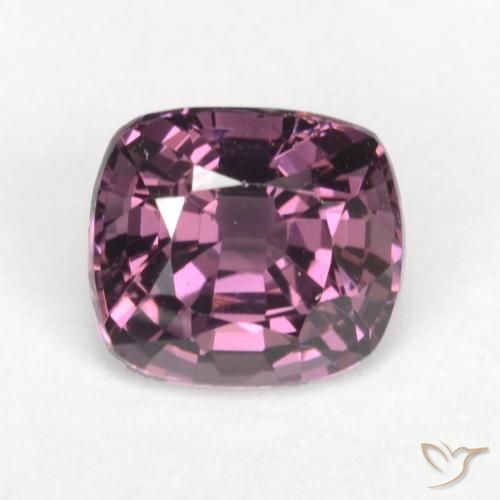 1.42ct Natürlicher Mittel-Dunkelviolett Spinell, Kissen, VVS-VS
