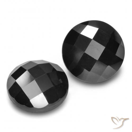 14.91 ct natürliche Schwarz Spinell-Edelsteine, Runden, Lichtundurchlässig