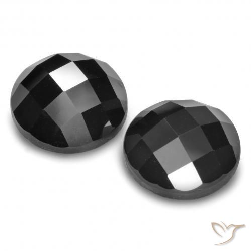 14.91 ct natürliche Schwarz Spinell-Edelsteine, Runden, Lichtundurchlässig