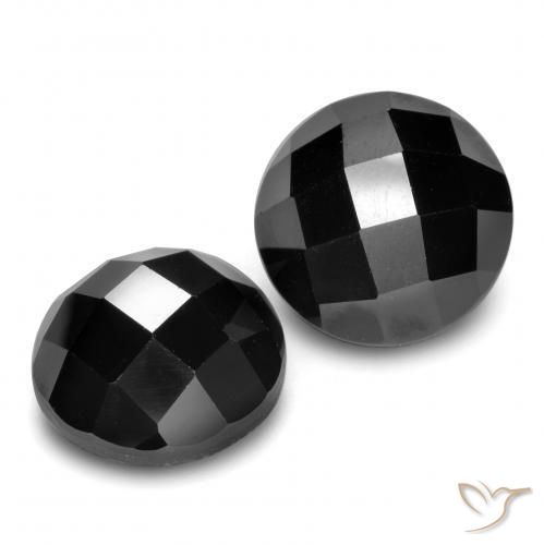 14.65 ct natürliche Schwarz Spinell-Edelsteine, Runden, Lichtundurchlässig