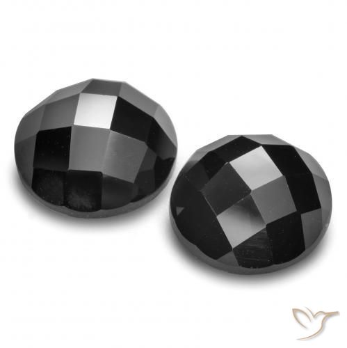 14.65 ct natürliche Schwarz Spinell-Edelsteine, Runden, Lichtundurchlässig