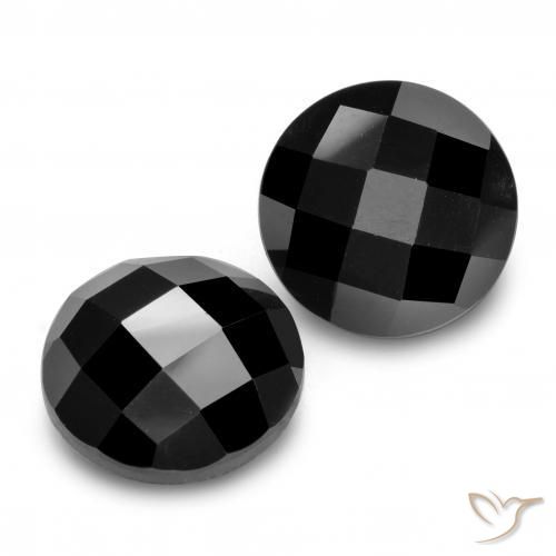 13.13 ct natürliche Schwarz Spinell-Edelsteine, Runden, Lichtundurchlässig