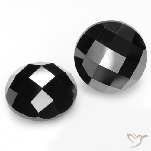 14.65 ct natürliche Schwarz Spinell-Edelsteine, Runden, Lichtundurchlässig