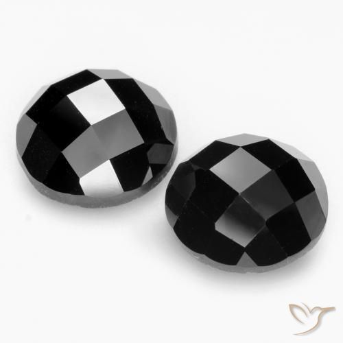 14.65 ct natürliche Schwarz Spinell-Edelsteine, Runden, Lichtundurchlässig