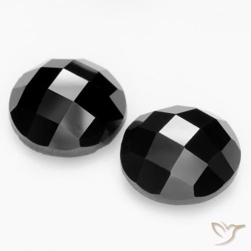 13.38 ct natürliche Schwarz Spinell-Edelsteine, Runden, Lichtundurchlässig