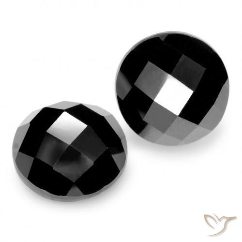 14.77 ct natürliche Schwarz Spinell-Edelsteine, Runden, Lichtundurchlässig