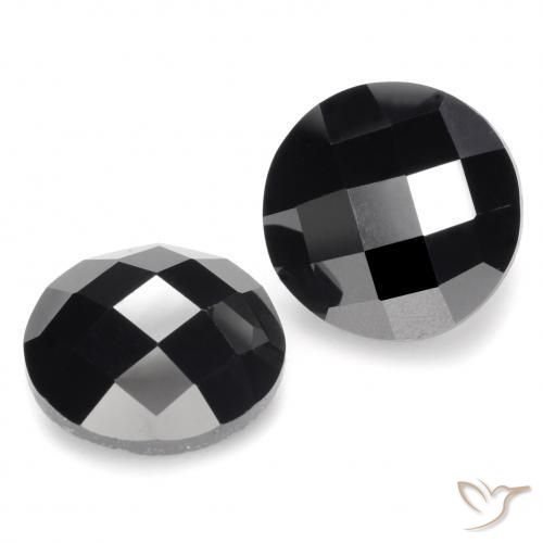 11.50 ct natürliche Schwarz Spinell-Edelsteine, Runden, Lichtundurchlässig