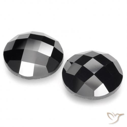 11.50 ct natürliche Schwarz Spinell-Edelsteine, Runden, Lichtundurchlässig