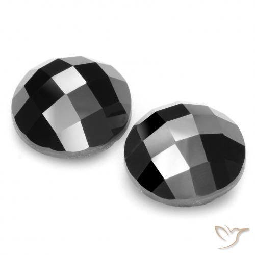 14.10 ct natürliche Schwarz Spinell-Edelsteine, Runden, Lichtundurchlässig