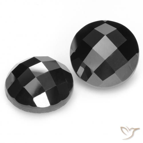 14.33 ct natürliche Schwarz Spinell-Edelsteine, Runden, Lichtundurchlässig