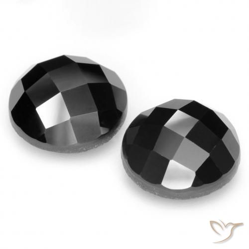 14.33 ct natürliche Schwarz Spinell-Edelsteine, Runden, Lichtundurchlässig