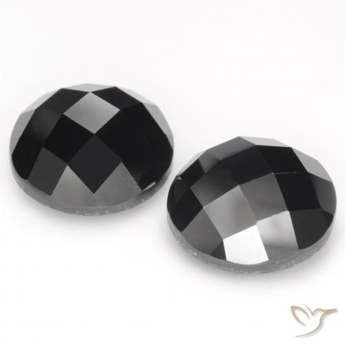 14.62 ct natürliche Schwarz Spinell-Edelsteine, Runden, Lichtundurchlässig