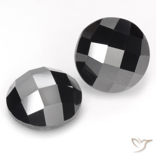 14.62 ct natürliche Schwarz Spinell-Edelsteine, Runden, Lichtundurchlässig