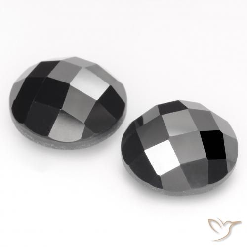13.21 ct natürliche Schwarz Spinell-Edelsteine, Runden, Lichtundurchlässig