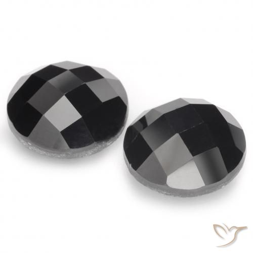 12.96 ct natürliche Schwarz Spinell-Edelsteine, Runden, Lichtundurchlässig