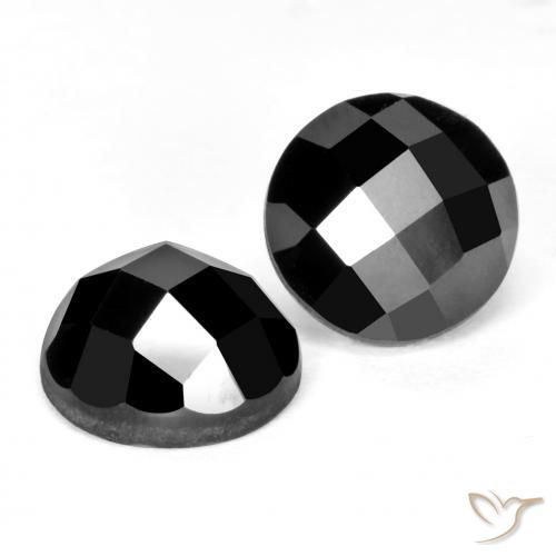 7.50 ct natürliche Schwarz Spinell-Edelsteine, Runden, Lichtundurchlässig