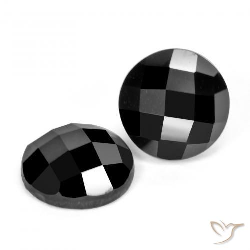 6.70 ct natürliche Schwarz Spinell-Edelsteine, Runden, Lichtundurchlässig