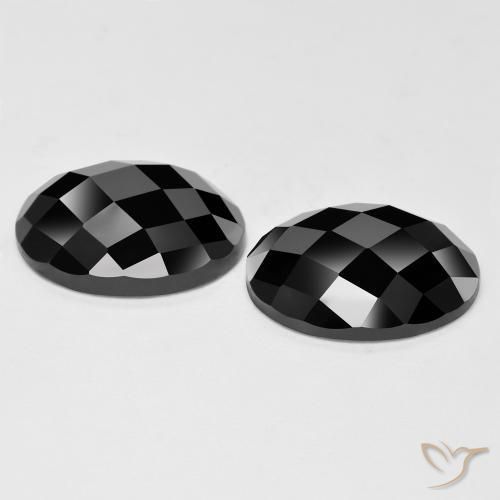 22.77 ct natürliche Schwarz Spinell-Edelsteine, Oval, Lichtundurchlässig