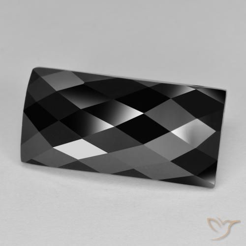 9,17 ctw natürlicher Schwarz Spinell, Baguette, Lichtundurchlässig