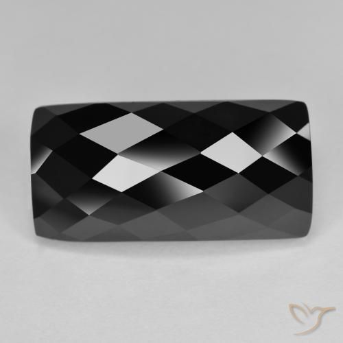 14.01ct Natürlicher Schwarz Spinell, Baguette, Lichtundurchlässig