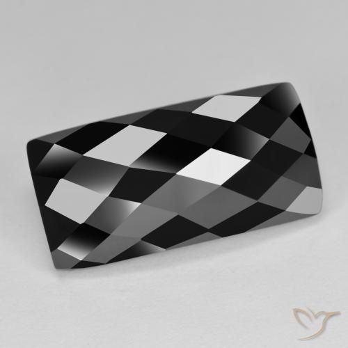 9,17 ctw natürlicher Schwarz Spinell, Baguette, Lichtundurchlässig
