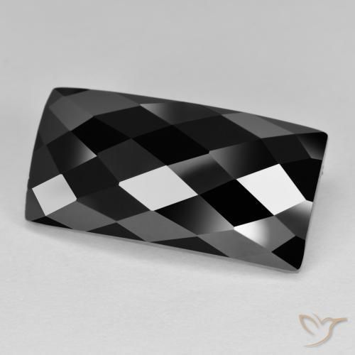 9,17 ctw natürlicher Schwarz Spinell, Baguette, Lichtundurchlässig